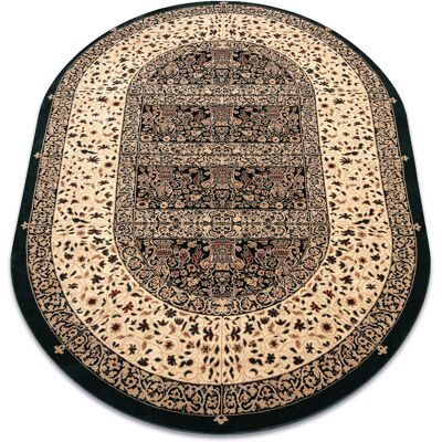 Alfombra de lana verde oscuro Vidriero - Estilo vintage Alfombra de lana verde oscuro Vidriero - Estilo vintage