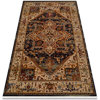 Rugsx - Alfombra Keshan Franjas, Ornamento, Marco Oriental 2886/53511 Beige / Azul Oscuro Beige 300x380 Cm Rugsx - Alfombra Keshan Franjas, Ornamento, Marco Oriental 2886/53511 Beige / Azul Oscuro Beige 300x380 Cm