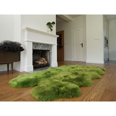 OEM Alfombra Gigante De Cuatro Pieles De Oveja Verdes, Manta De Piel De Oveja Auténtica, Alfombra Decorativa Verde, Cómoda, Acogedora, ¡natural Y Muy Gruesa OEM Alfombra Gigante De Cuatro Pieles De Oveja Verdes, Manta De Piel De Oveja Auténtica, Alfombra Decorativa Verde, Cómoda, Acogedora, ¡natural Y Muy Gruesa