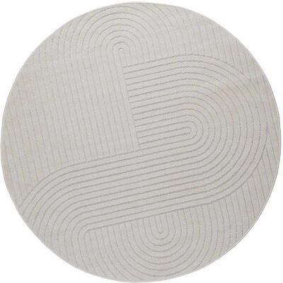 Alfombras De Área Redondo Palmeras Crema Ø 200 Cm Poliéster Vidaxl Alfombras De Área Redondo Palmeras Crema Ø 200 Cm Poliéster Vidaxl