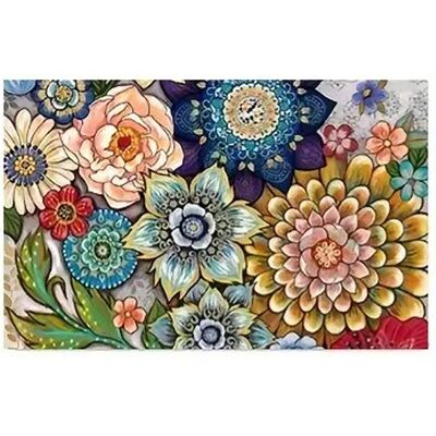 OEM Alfombra Moderna Ultrasuave Tejida Con Estampado Floral, 150 X 99 Cm, Lavable A Máquina. OEM Alfombra Moderna Ultrasuave Tejida Con Estampado Floral, 150 X 99 Cm, Lavable A Máquina.