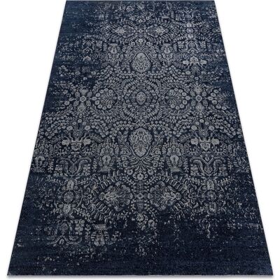 Alfombra de Lana Azul oscuro / Beige - Alfombra de Lana - Alfombra Alfombra de Lana Azul oscuro / Beige - Alfombra de Lana - Alfombra