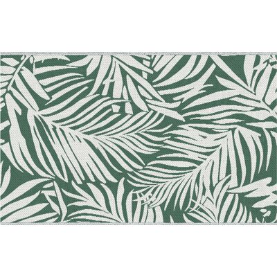 JHY DESIGN Alfombra De Exterior Reversible Y Resistente A La Intemperie, Con Estampado De Hojas, 152 X 243 Cm, Verde Oscuro. JHY DESIGN Alfombra De Exterior Reversible Y Resistente A La Intemperie, Con Estampado De Hojas, 152 X 243 Cm, Verde Oscuro.
