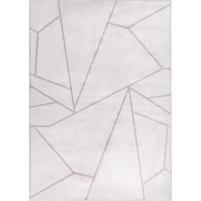 BELIANI Alfombra Elegante 140 X 200 Cm De Tela Motivo Geométrico Sala De Estar Dormitorio Apto Para Calefacción Por Suelo Radiante Base Antideslizante Beige Claro Posof BELIANI Alfombra Elegante 140 X 200 Cm De Tela Motivo Geométrico Sala De Estar Dormitorio Apto Para Calefacción Por Suelo Radiante Base Antideslizante Beige Claro Posof