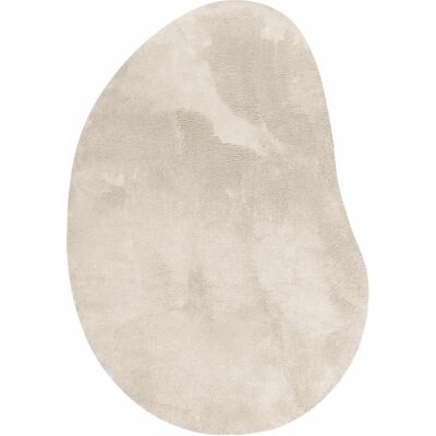 Alfombra Beige 100x200 cm Poliéster Antideslizante vidaxl Alfombra Beige 100x200 cm Poliéster Antideslizante vidaxl
