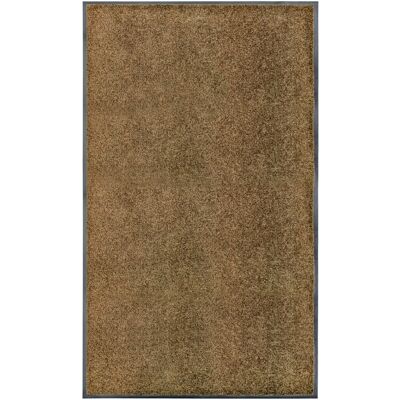 DÉCOSHOP26 Felpudo Lavable 90x150 Cm Marrón Poliamida Y Pvc Antideslizante Dec040623 DÉCOSHOP26 Felpudo Lavable 90x150 Cm Marrón Poliamida Y Pvc Antideslizante Dec040623