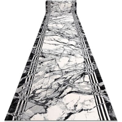 RugsX Alfombra moderna pasillo TULS 51210 Mármol antracita - Alfombra pasillo RugsX Alfombra moderna pasillo TULS 51210 Mármol antracita - Alfombra pasillo