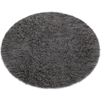 RUGSX Flokati De Lana Círculo Gris Grey Circulo 150 Cm RUGSX Flokati De Lana Círculo Gris Grey Circulo 150 Cm