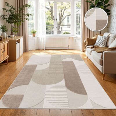 Paco Home - Alfombra Salon De Habitacion 160x230 cm - Beige 2 - Nordica Boho Chic - rug Paco Home - Alfombra Salon De Habitacion 160x230 cm - Beige 2 - Nordica Boho Chic - rug