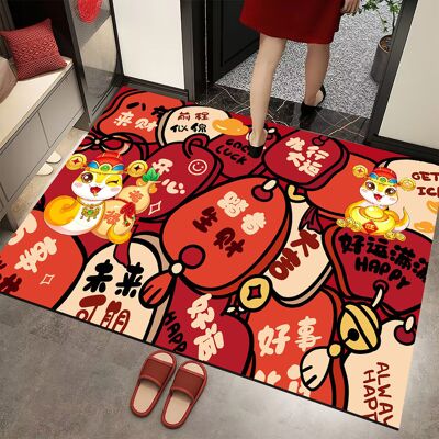 OEM Felpudo Rojo Festivo De 80x120cm "buena Suerte" Para La Puerta, Año Nuevo, Celebraciones, Felpudo Rojo Para El Hogar, Alfombra De La Suerte De Año Nuevo OEM Felpudo Rojo Festivo De 80x120cm "buena Suerte" Para La Puerta, Año Nuevo, Celebraciones, Felpudo Rojo Para El Hogar, Alfombra De La Suerte De Año Nuevo