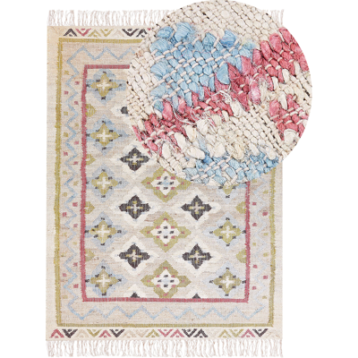 Alfombra de Yute Multicolor Beliani Terkos - Alfombra Alfombra de Yute Multicolor Beliani Terkos - Alfombra