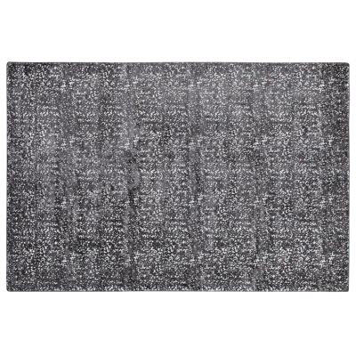 Alfombra de viscosa Beliani gris y plata 160x230cm - Alfombra Alfombra de viscosa Beliani gris y plata 160x230cm - Alfombra