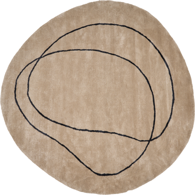 Beliani - Alfombra De Viscosa Con Forma Redonda En Color Beige ⌀ 200 Cm Digri Beliani - Alfombra De Viscosa Con Forma Redonda En Color Beige ⌀ 200 Cm Digri
