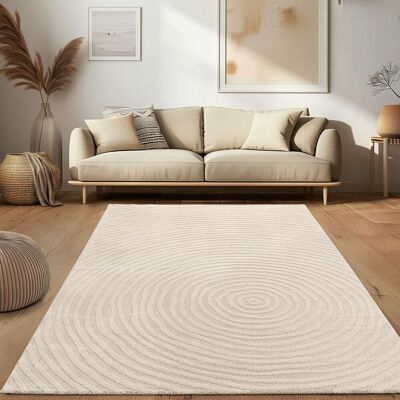 Paco Home - Alfombra Salón - Pelo Corto - Uni Crema - Rug Paco Home - Alfombra Salón - Pelo Corto - Uni Crema - Rug