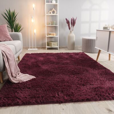 Paco Home Alfombra Salón Pelo Largo Shaggy Piel Sintética Mullida Púrpura 160x220 Cm Paco Home Alfombra Salón Pelo Largo Shaggy Piel Sintética Mullida Púrpura 160x220 Cm