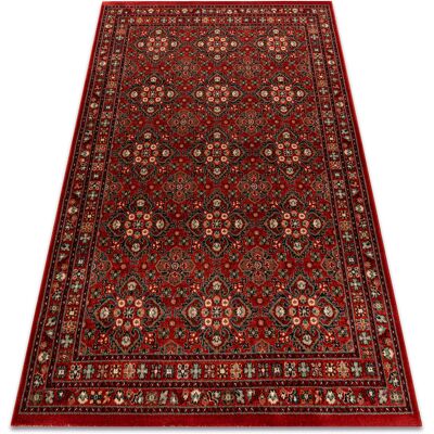 RUGSX Alfombra De Lana Kashqai 4372 300 Flores, Marco Burdeos Red 240x340 Cm RUGSX Alfombra De Lana Kashqai 4372 300 Flores, Marco Burdeos Red 240x340 Cm
