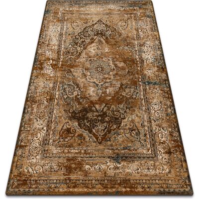 Rugsx - Alfombra De Lana Superior Nuri Color Coñac Brown 235x350 Cm Rugsx - Alfombra De Lana Superior Nuri Color Coñac Brown 235x350 Cm