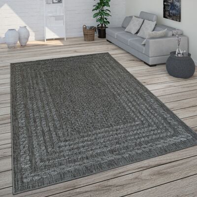 Alfombra Paco Home Antracita - Interior y exterior 80x150cm Alfombra Paco Home Antracita - Interior y exterior 80x150cm