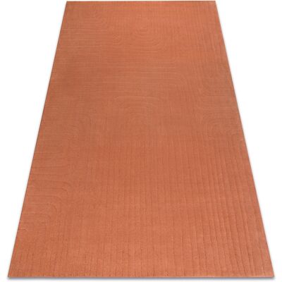RUGSX Alfombra De Lana Textura 488.05.la000 Osta - Pauta, Marco Geométrico Estructural Terracota Orange 240x340 Cm RUGSX Alfombra De Lana Textura 488.05.la000 Osta - Pauta, Marco Geométrico Estructural Terracota Orange 240x340 Cm