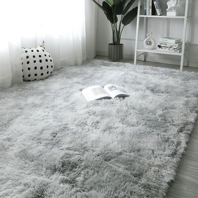 ODIPIE Alfombra De Pelo Largo Grande Y Suave De 160 X 230 Cm Para Sala De Estar, Alfombra Esponjosa Y Lavable, Alfombra De Noche Para Dormitorio Y Sala De Estar, Gris ODIPIE Alfombra De Pelo Largo Grande Y Suave De 160 X 230 Cm Para Sala De Estar, Alfombra Esponjosa Y Lavable, Alfombra De Noche Para Dormitorio Y Sala De Estar, Gris