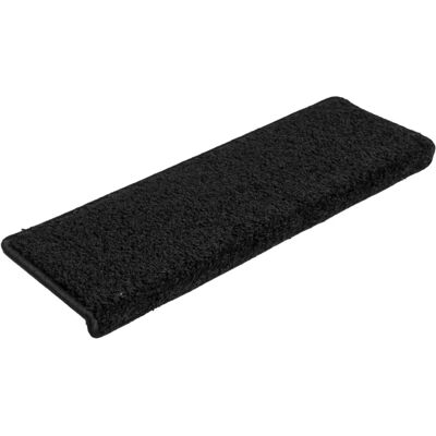 Alfombrillas Para Escaleras 15 Unidades 65x21x4 Cm Negro Borde Rectangular Vidaxl Alfombrillas Para Escaleras 15 Unidades 65x21x4 Cm Negro Borde Rectangular Vidaxl