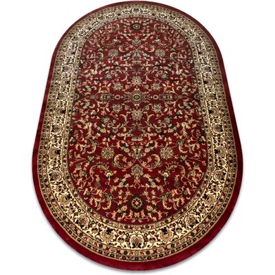 RUGSX Alfombra Royal Adr Oval Modelo 1745 Burdeos Red 200x290 Cm RUGSX Alfombra Royal Adr Oval Modelo 1745 Burdeos Red 200x290 Cm
