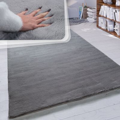 Paco Home - Alfombra Pelo Largo Salón Sintética Suave Monocolor Diferentes Colores Y Tamaños Antracita, 200 Cm Cuadrado Paco Home - Alfombra Pelo Largo Salón Sintética Suave Monocolor Diferentes Colores Y Tamaños Antracita, 200 Cm Cuadrado