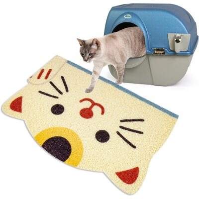 OEM Alfombrilla Para Arenero De Gato, Diseño De Cabeza De Gato, Pvc, Antideslizante, Impermeable Y Resistente A La Orina, 40 X 60 Cm, Beige. OEM Alfombrilla Para Arenero De Gato, Diseño De Cabeza De Gato, Pvc, Antideslizante, Impermeable Y Resistente A La Orina, 40 X 60 Cm, Beige.