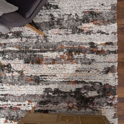 PACO HOME Vincenza 283 - Alfombra de pelo largo multicolor abstracta PACO HOME Vincenza 283 - Alfombra de pelo largo multicolor abstracta