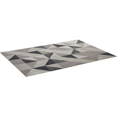 HOMCOM Alfombra De Salón Moderna Terciopelo Diamante 230x160 Cm Alfombra Geométrica Con Base Antideslizante Para Dormitorio Oficina Estudio HOMCOM Alfombra De Salón Moderna Terciopelo Diamante 230x160 Cm Alfombra Geométrica Con Base Antideslizante Para Dormitorio Oficina Estudio
