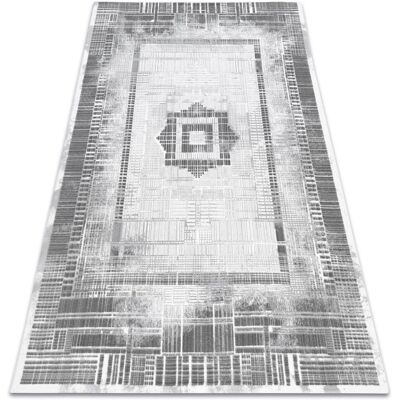 Alfombra acrílica VALS - Cuadrados Rayas Gris oscuro Gris claro 240x340cm - Alfombra Alfombra acrílica VALS - Cuadrados Rayas Gris oscuro Gris claro 240x340cm - Alfombra