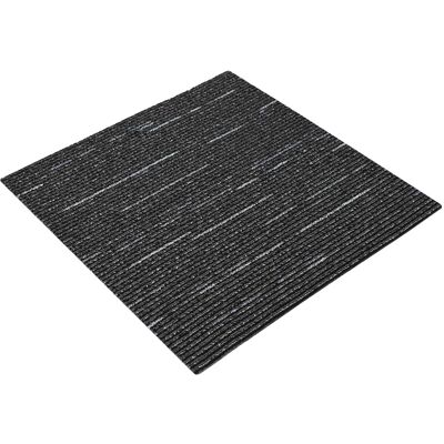Azulejo De Alfombra Rayado Negro 50 X 50 Cm 36 Pcs Pp Y Betún Vidaxl Azulejo De Alfombra Rayado Negro 50 X 50 Cm 36 Pcs Pp Y Betún Vidaxl