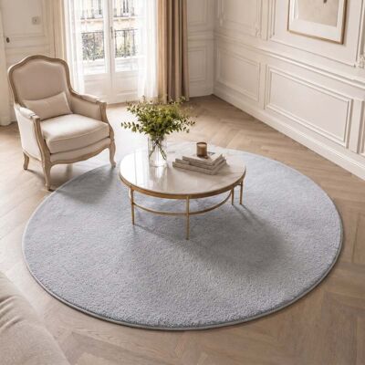 Vounot® Alfombra Moderna Para Salón Ф160cm, Gris Vounot® Alfombra Moderna Para Salón Ф160cm, Gris