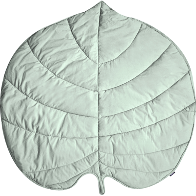BELIANI Alfombra De Juegos Infantil Moderna Con Forma De Hoja Funda De Algodón Acolchado 110 X 110 Cm Accesorio Habitación Infantil Verde Claro Eolia BELIANI Alfombra De Juegos Infantil Moderna Con Forma De Hoja Funda De Algodón Acolchado 110 X 110 Cm Accesorio Habitación Infantil Verde Claro Eolia