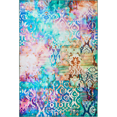 BELIANI Alfombra Tejida A Mano Estilo Boho Oriental Estampado Llamativo 200 X 300 Cm Multicolor Isvanta BELIANI Alfombra Tejida A Mano Estilo Boho Oriental Estampado Llamativo 200 X 300 Cm Multicolor Isvanta