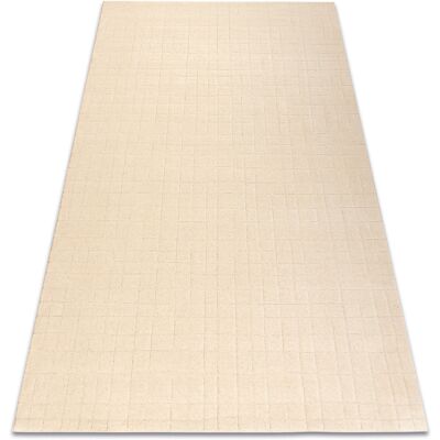 RUGSX Alfombra De Lana Textura 488.02.la100 Osta - Pauta, Marco Geométrico Estructural Crema Beige 240x340 Cm RUGSX Alfombra De Lana Textura 488.02.la100 Osta - Pauta, Marco Geométrico Estructural Crema Beige 240x340 Cm