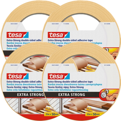 OEM Cinta Adhesiva Tesa Extra Fuerte Para Alfombras, 25 M X 50 Mm, Antideslizante Para Debajo De La Alfombra (x4) OEM Cinta Adhesiva Tesa Extra Fuerte Para Alfombras, 25 M X 50 Mm, Antideslizante Para Debajo De La Alfombra (x4)