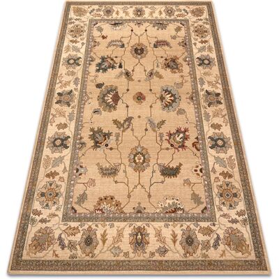 RUGSX Alfombra De Lana Polonia Loare Marco Crema Beige 235x350 Cm RUGSX Alfombra De Lana Polonia Loare Marco Crema Beige 235x350 Cm