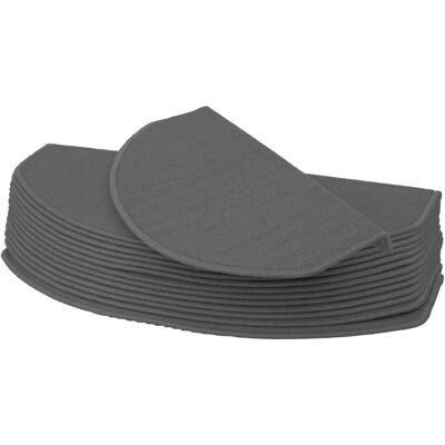 Juego De 15 Alfombras De Escalera Hhg 585, Alfombra De Escalera, Juego De Alfombras De Escalera, 65x25cm, Media Caña, Gris Juego De 15 Alfombras De Escalera Hhg 585, Alfombra De Escalera, Juego De Alfombras De Escalera, 65x25cm, Media Caña, Gris