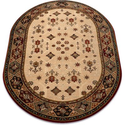 Rugsx - Alfombra De Lana Omega Oval Taros Oriental Rudy 2 Terracota Beige 170x235 Cm Rugsx - Alfombra De Lana Omega Oval Taros Oriental Rudy 2 Terracota Beige 170x235 Cm