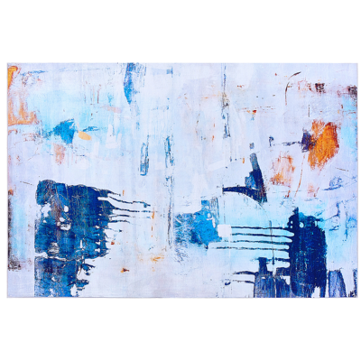 Beliani - Alfombra Multicolor 160 X 230 Cm Efecto Pintura Abstracta Impresa Pelo Corto Estilo Moderno Adapazari Beliani - Alfombra Multicolor 160 X 230 Cm Efecto Pintura Abstracta Impresa Pelo Corto Estilo Moderno Adapazari