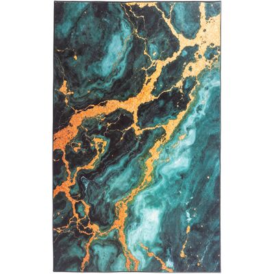 OEM Alfombra Moderna Novo Strado Para Salón, Estampado Mármol, Terciopelo, Malaquita, 120x170 Cm OEM Alfombra Moderna Novo Strado Para Salón, Estampado Mármol, Terciopelo, Malaquita, 120x170 Cm