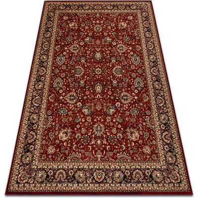 RUGSX Alfombra De Lana Kashqai 4362 300 Ornamento Burdeos / Negro Red 240x340 Cm RUGSX Alfombra De Lana Kashqai 4362 300 Ornamento Burdeos / Negro Red 240x340 Cm