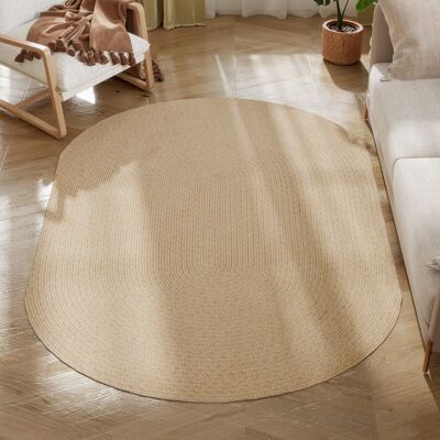 JHY DESIGN Alfombra Para Salón De 170 X 120 Cm, Lavable A Máquina, Tejida A Mano, De Estilo Rústico, Color Beige, Ideal Para El Salón O El Dormitorio. JHY DESIGN Alfombra Para Salón De 170 X 120 Cm, Lavable A Máquina, Tejida A Mano, De Estilo Rústico, Color Beige, Ideal Para El Salón O El Dormitorio.