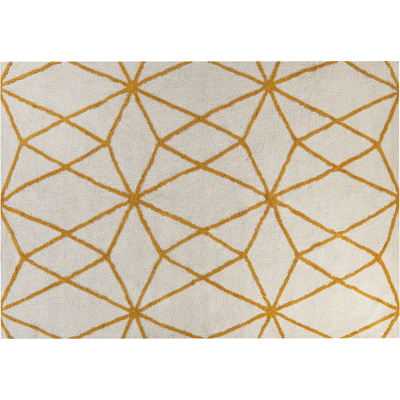Alfombra Geométrica de Algodón Beliani - 160x230cm - Diseño Moderno Alfombra Geométrica de Algodón Beliani - 160x230cm - Diseño Moderno
