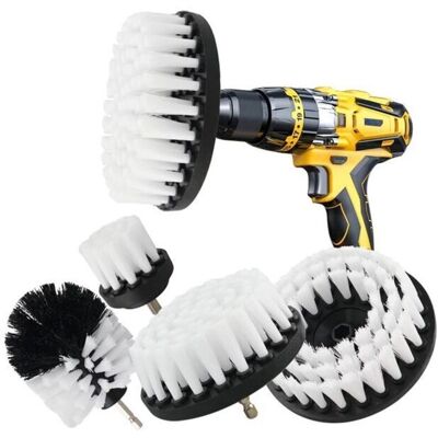 OEM Juego De 4 Cepillos Rotativos Para Taladro, Ideales Para La Limpieza De Automóviles, Automóviles, Azulejos, Alfombras, Bañeras, Cocinas E Inodoros (blanco) H447-crezuo OEM Juego De 4 Cepillos Rotativos Para Taladro, Ideales Para La Limpieza De Automóviles, Automóviles, Azulejos, Alfombras, Bañeras, Cocinas E Inodoros (blanco) H447-crezuo