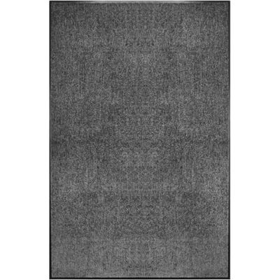 DÉCOSHOP26 Felpudo Lavable 120x180 Cm Poliamida Antracita Y Pvc Antideslizante Dec040599 DÉCOSHOP26 Felpudo Lavable 120x180 Cm Poliamida Antracita Y Pvc Antideslizante Dec040599