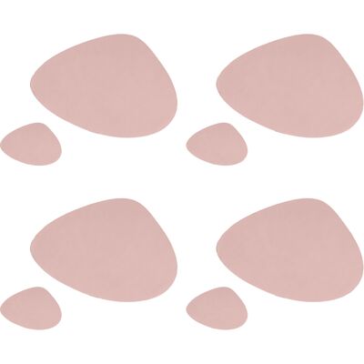 OEM Alfombra De Comedor De Cuero Resistente - Color Plata Rosa OEM Alfombra De Comedor De Cuero Resistente - Color Plata Rosa
