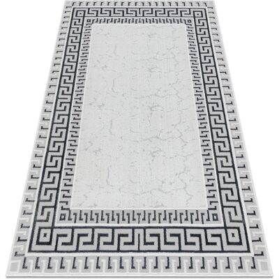 RugsX Alfombra ALLURE 1960 Llave griega Blanco / Gris - Alfombra RugsX Alfombra ALLURE 1960 Llave griega Blanco / Gris - Alfombra