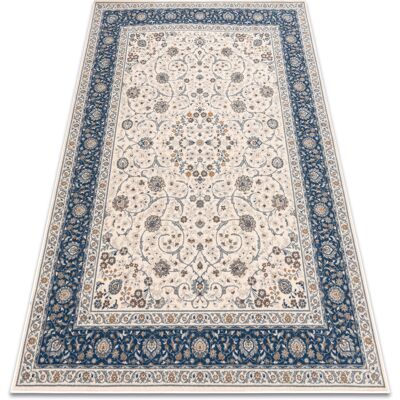 Rugsx - Alfombra beige / azul Nain Patrón de Lana - Alfombra Rugsx - Alfombra beige / azul Nain Patrón de Lana - Alfombra